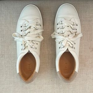 Joie white platform sneakers